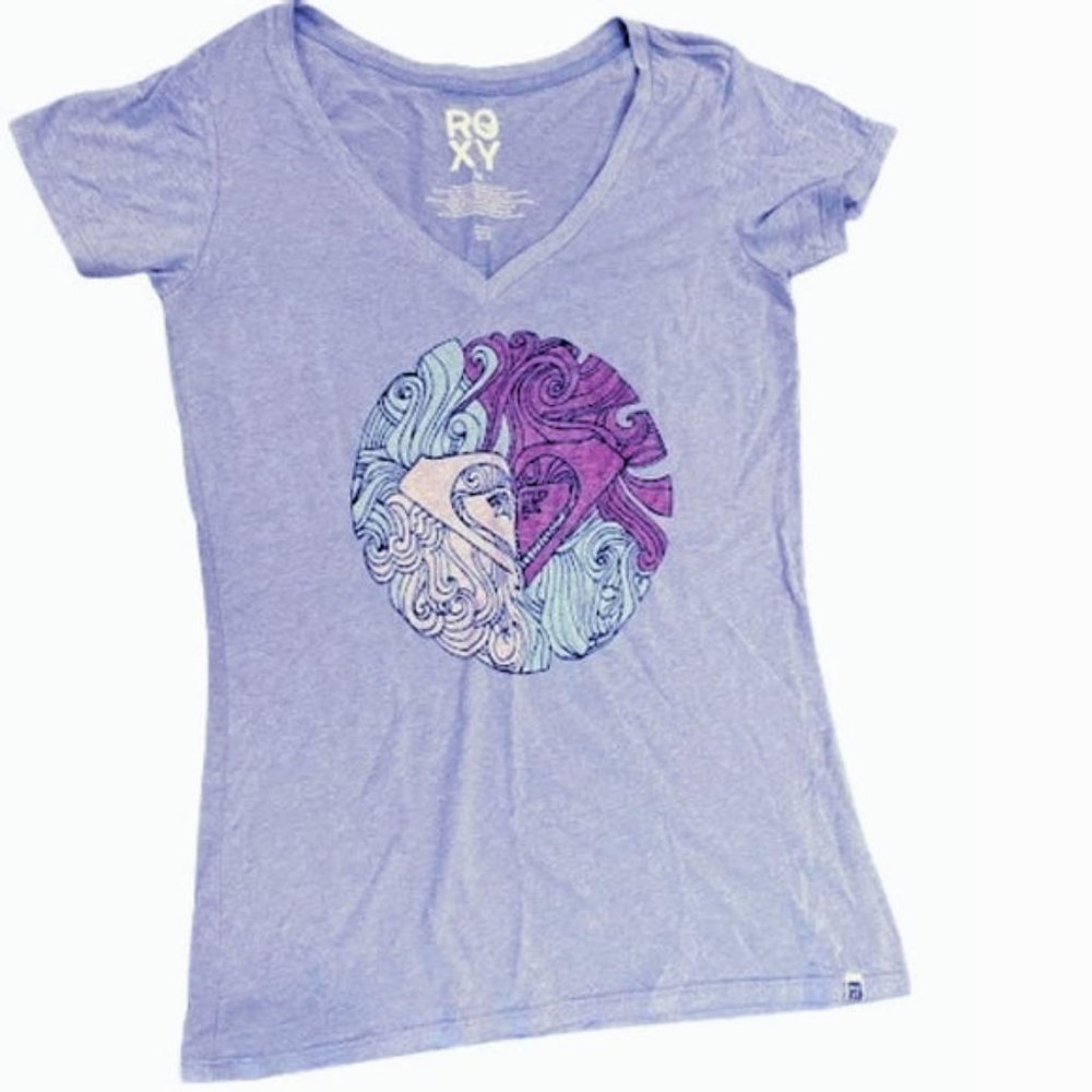 Roxy New Earthy Print Retro Fitted Tee